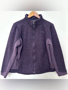 The North Face Women’s Full Zip Fleece Jacket Purple Size Large Athletic Outdoor